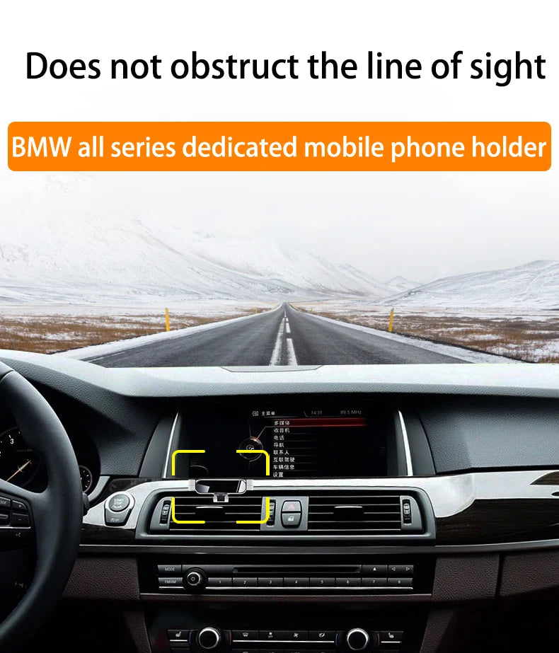 Car Mobile Phone Holder For Mini Cooper Countryman 360 Degree Rotating GPS Special Mount Support Navigation Bracket Accessories