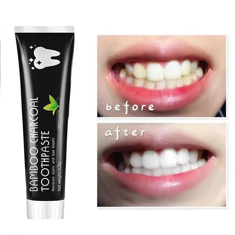 Bamboo Charcoal Toothpaste Whitening Teeth Activated Carbon Removing Yellow Teeth Cleaning Tooth Stain Oral Fresh Tooth Care