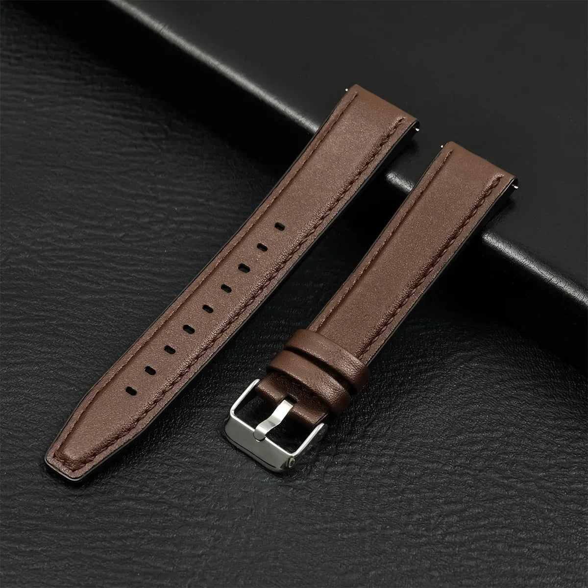 22mm 20mm Leather Strap For HUAWEI WATCH GT 4 46mm 4Pro GT3/2 Pro 42mm Soft Band For Samsung Galaxy Watch 7/6/5/4 40mm Wristband