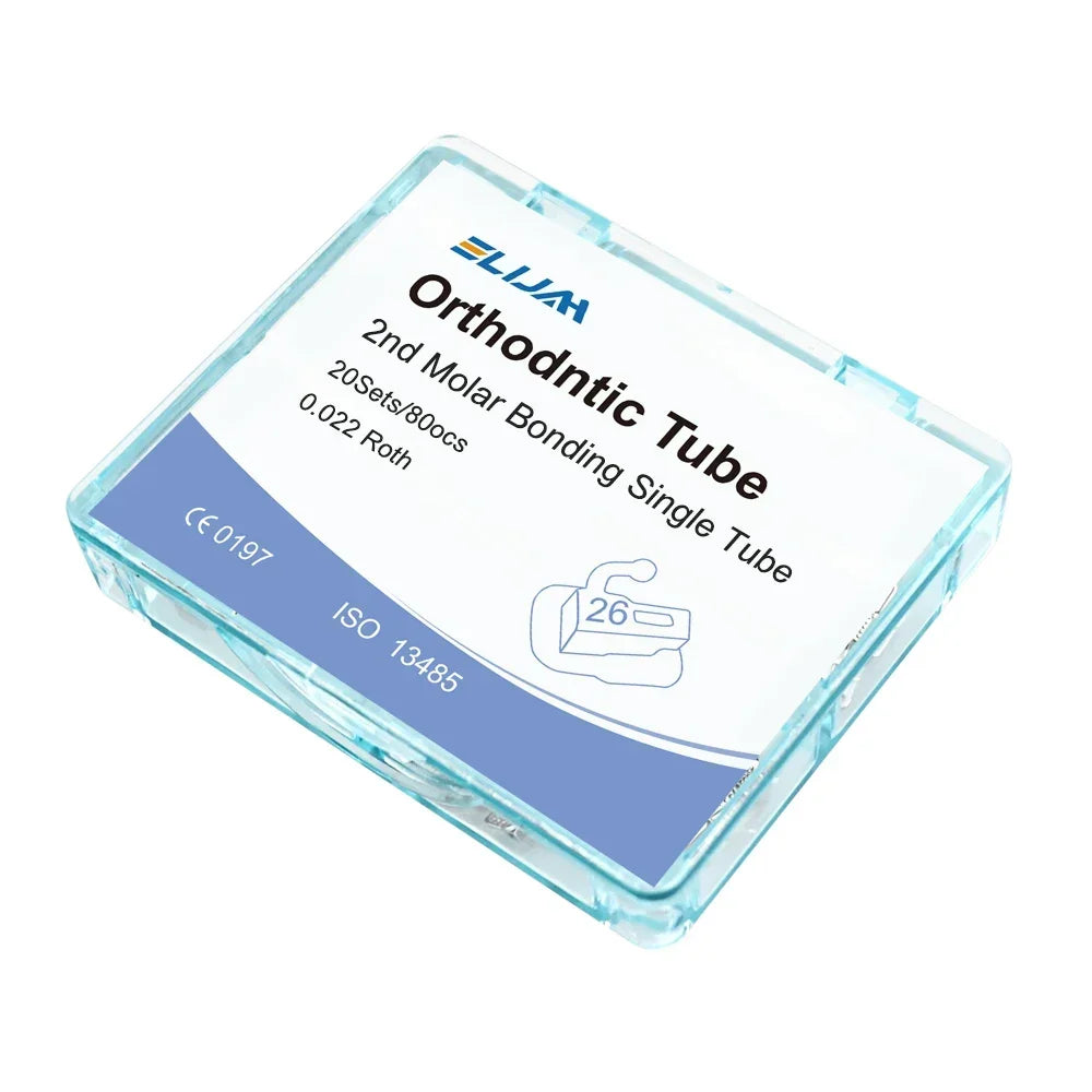 20Set/80pcs Dental Orthodontic Buccal Tubes Bondable 1st Molar Monoblock Non-Convertible Single Tube Roth MBT Dentistry Tool