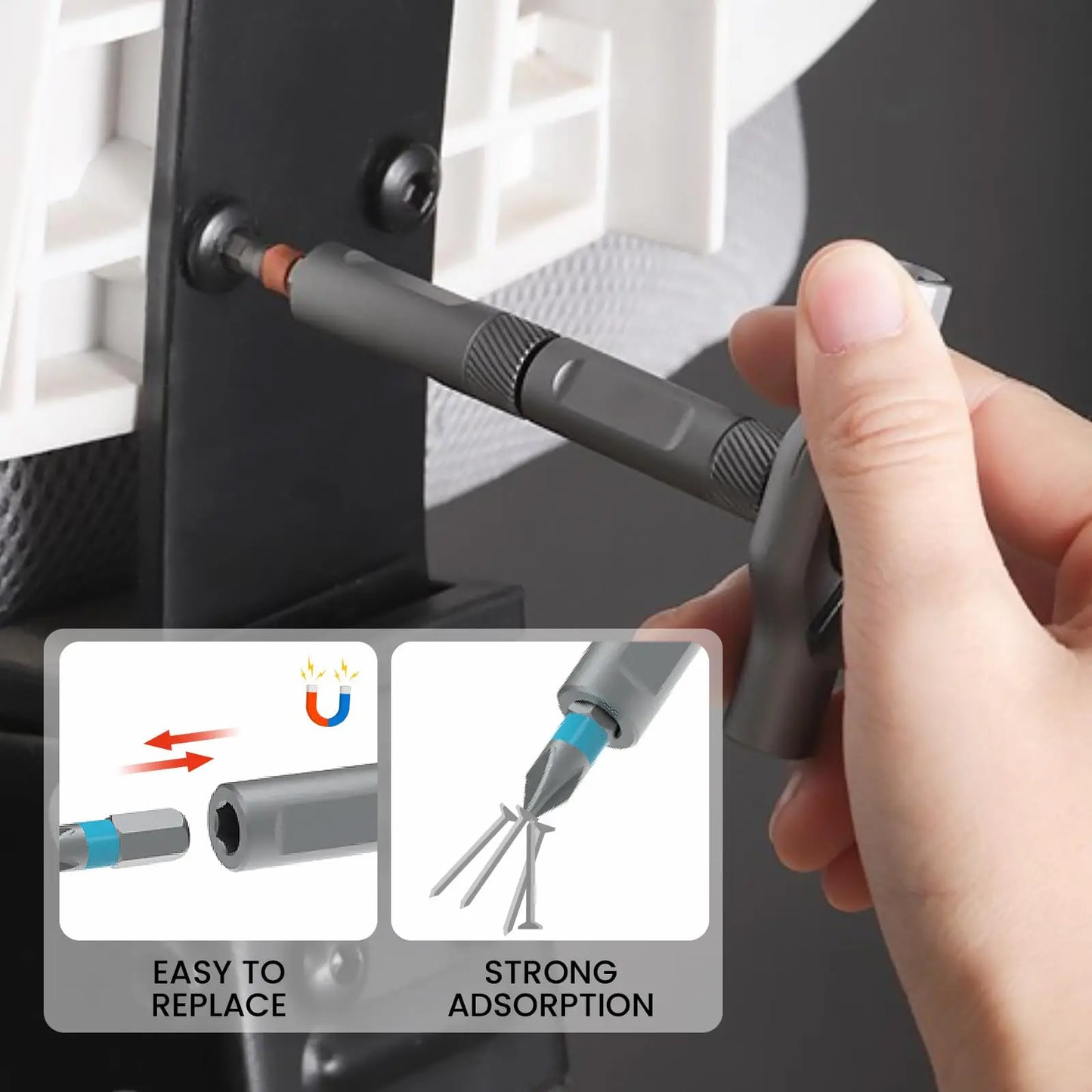 VMAN 24in1 RS1 Multi-Purpose Ratchet Screwdriver Set 24 in 1 S2 Steel Magnetic Screwdriver Bits Repair Tools