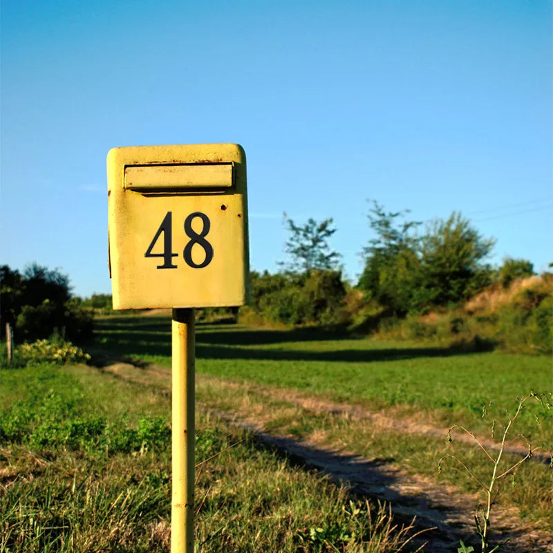 House Number Outdoor Letters Digital Outdoor Numbers for Residence Signs Door Alphabet Home Address Name Plate Hotel Residential