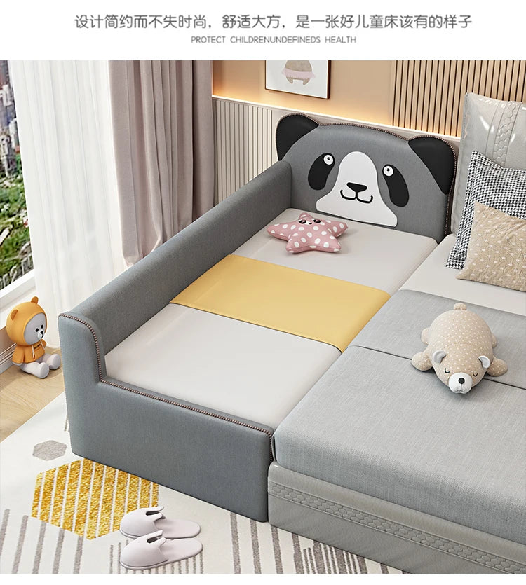 Barrier Stairs Children Beds Single Safety Bedrooms Wooden Kids Bed Mattresses Toddler Luxury Lit Cabane Enfant Home Furniture