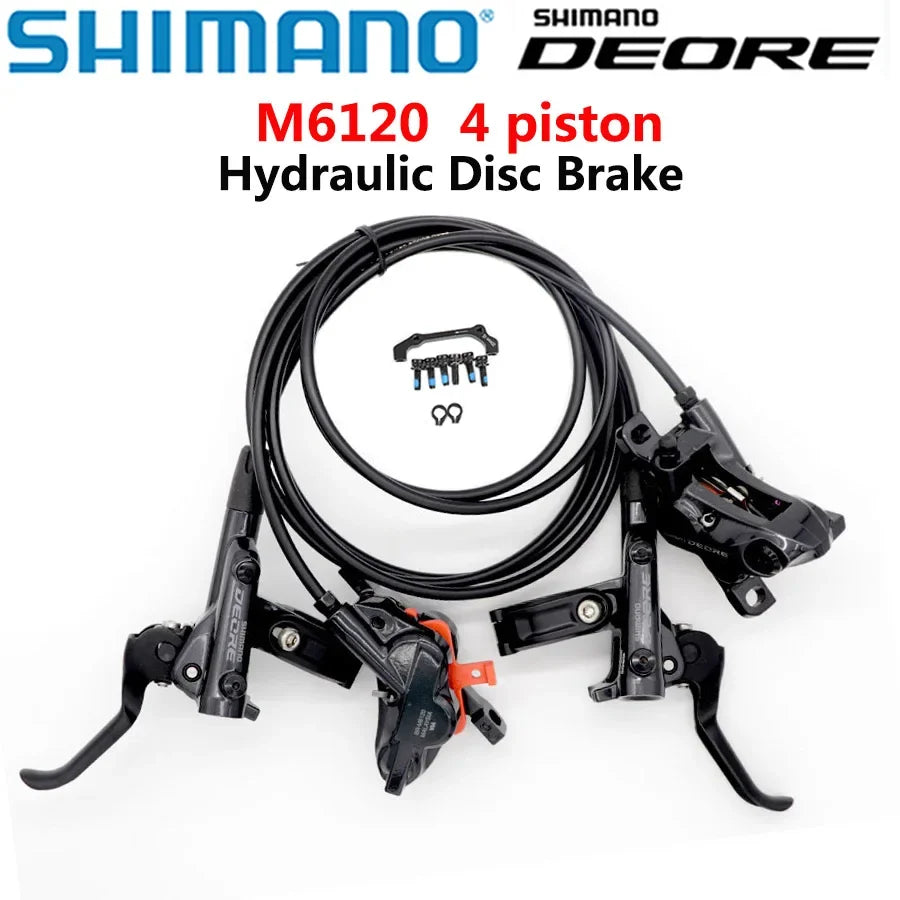 SHIMANO DEORE M6100 2 Piston M6120 4 piston Brake MTB Mountain Bikes Hydraulic Disc Brake MTB BR BL-M6100 DEORE Brake