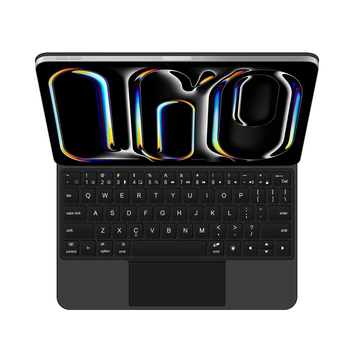 AJIUYU Magic Keyboard Folio For iPad Pro 11 inch (M4) 2024 A2836 A2837 Smart Magnetic Case Multi-touch Backlight Keyboard Cover