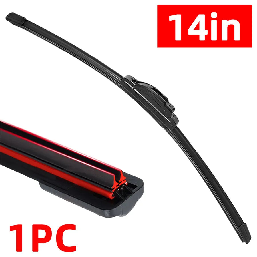 1PC car windshield front wiper blade  J-hook universal rubber automotive parts14"16"18"19"20"21"22"24"26"