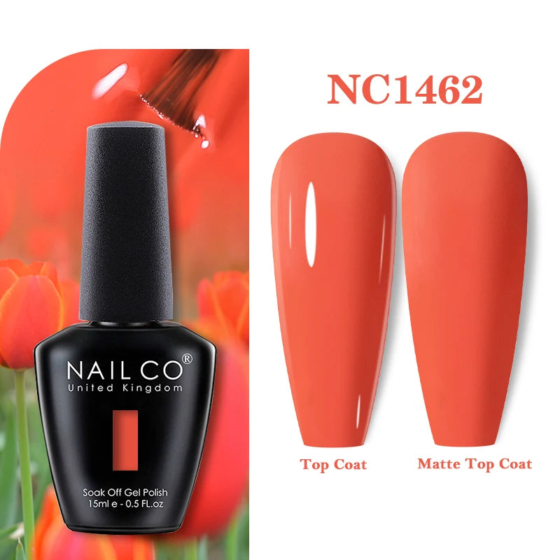 NAILCO Gel Nail Polish 15ml Nail Art Vernis Semi Permanent Soak off UV Gel Polish Gel Manicure Nail Varnish Nail Color Ongles