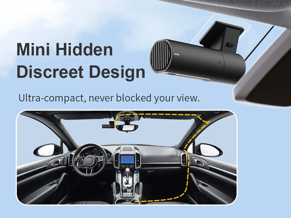 KAWA Car DVR D6 Dash Camera for Car 1440P Video Recorder Voice Control 24H Parking Mode App Control Night Vision Dash Cam