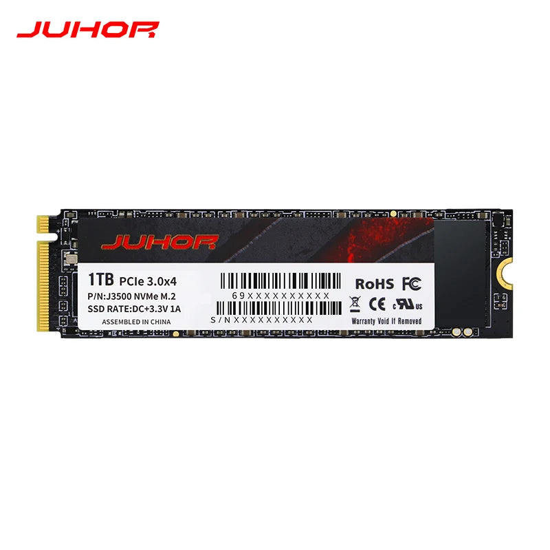 JUHOR M.2 NVMe PCIe3.0 Ssd Hard Disk 512GB 1T 2T M.2 NVMe SSD Internal Hdd Solid State Drive For Desktop PC Laptop