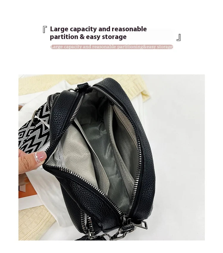 New Fashion Women's Bag Senior Simple Atmosphere Single Shoulder Crossbody Bag With Retro Small Square Bag Simple Fashion