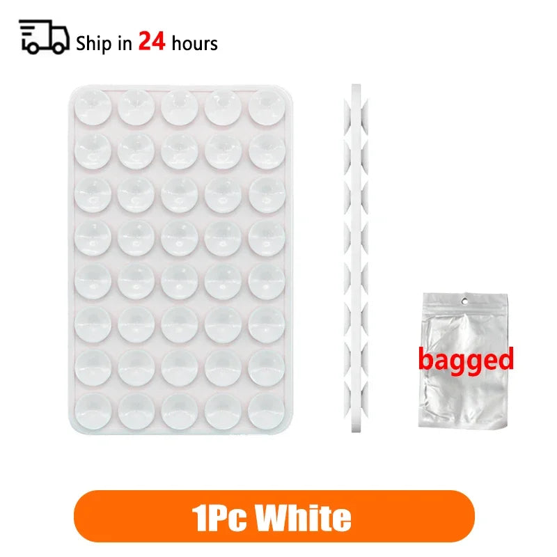 Double Sided Silicone Suction Cup Multicolor Strong Adhesive Stand For iPhone 11 12 13 14 15 16 Pro Max Detachable Phone Holder
