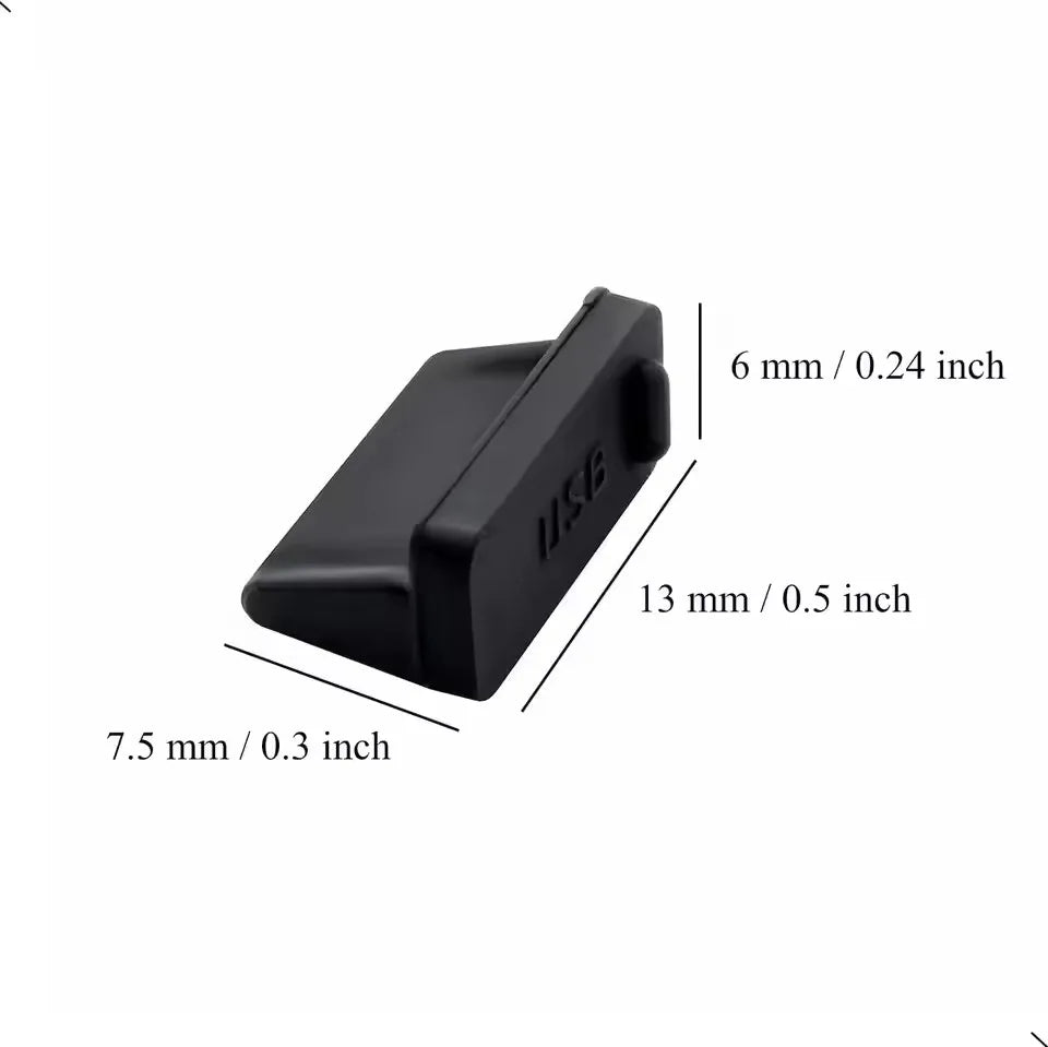 Dust Plug for USB -A Charger Port Cover Cap Female Jack Universal Silicone Dustproof USB-A Ports Protector PC Notebook Laptop