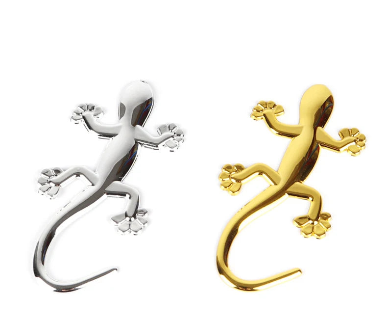 1/2PCS Gecko Lizard Car Sticker Motorcycle 3D Sticker Decal Waterproof Reflective Stickers Car Styling Car accessories stickers