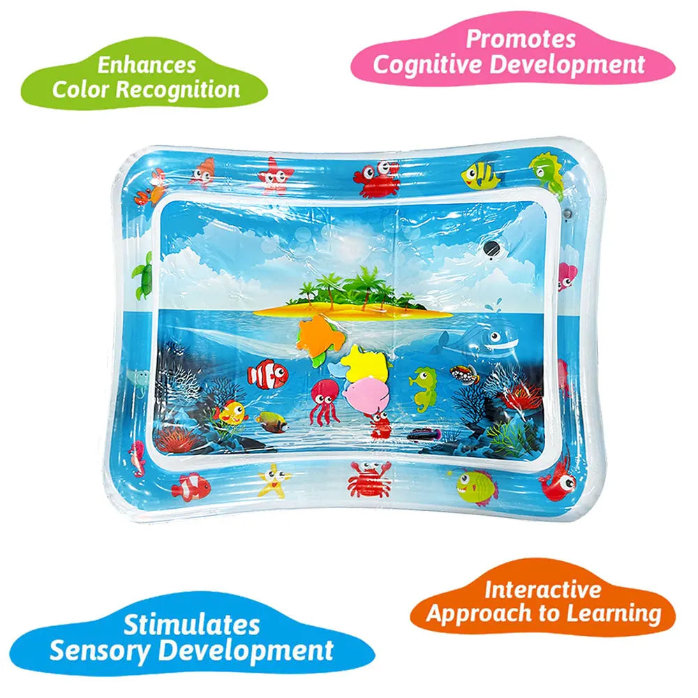 1pc Sea Island Inflatable PVC Playing Mat Baby Play Water Mat Toddler Pad Kids Early Education Activity Toys Mat Cushion Gift