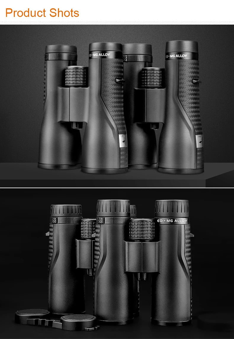 Shuntu Powerful 10x50 12x50 ED Lens Binocular Magnesium Alloy SMC BAK4 Prism Nitrogen Filled IPX7 Waterproof For Travel Hunting