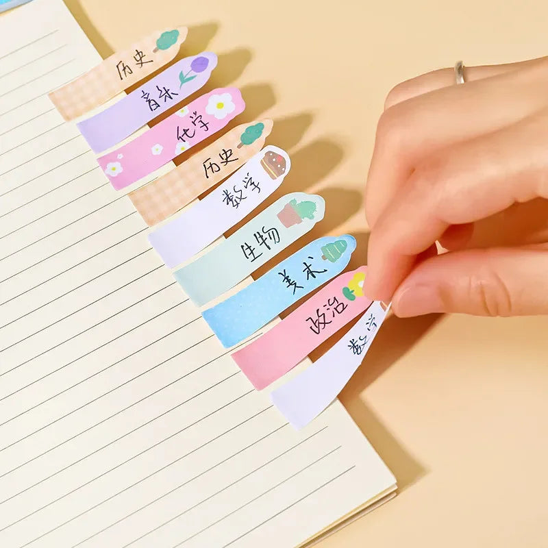 Creative Cute Cartoon Animal Index Stickers Stationery Notebook High Appearance Convenience Stickers Student Supplies