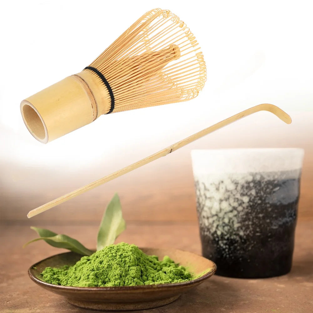 Bamboo Matcha Making Set Matcha Scoop Tea Maker Bamboo Matcha Making Set Whisk Hooked Bamboo Scoop Chashaku Matcha Tea Whisk