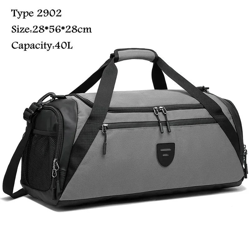 40L Sport Fitness Bag Dry Wet Separation Gym Bags for Men Women Outdoor Hiking Camping Travelling Yoga Fitness Bags