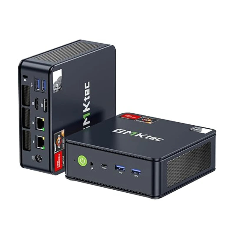 GMKtec M6 Mini PC AMD R5 6600H 6-core 12-thread Computer 16GB DDR5 512GB PCIe 3.0 SSD WiFi 6 BT5.2 Mini PC Desktop Computer