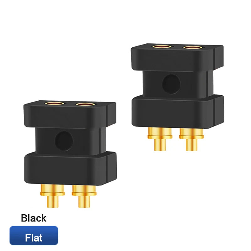 2 Pcs 0.78 Double Needle Socket UE QDC Custom Diy Earphone Repair Flat/Convex/Notch Female Socket Compatible 0.7-0.8 Male Pin