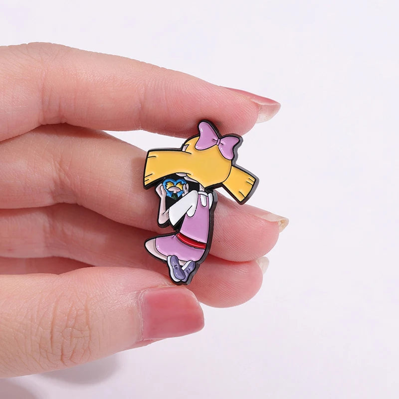 Movie Girl Brooch Badge Enamel Pin Cartoon Cute Jewelry Custom Character Women Gift Lapel Backpack Accessories Wholesale