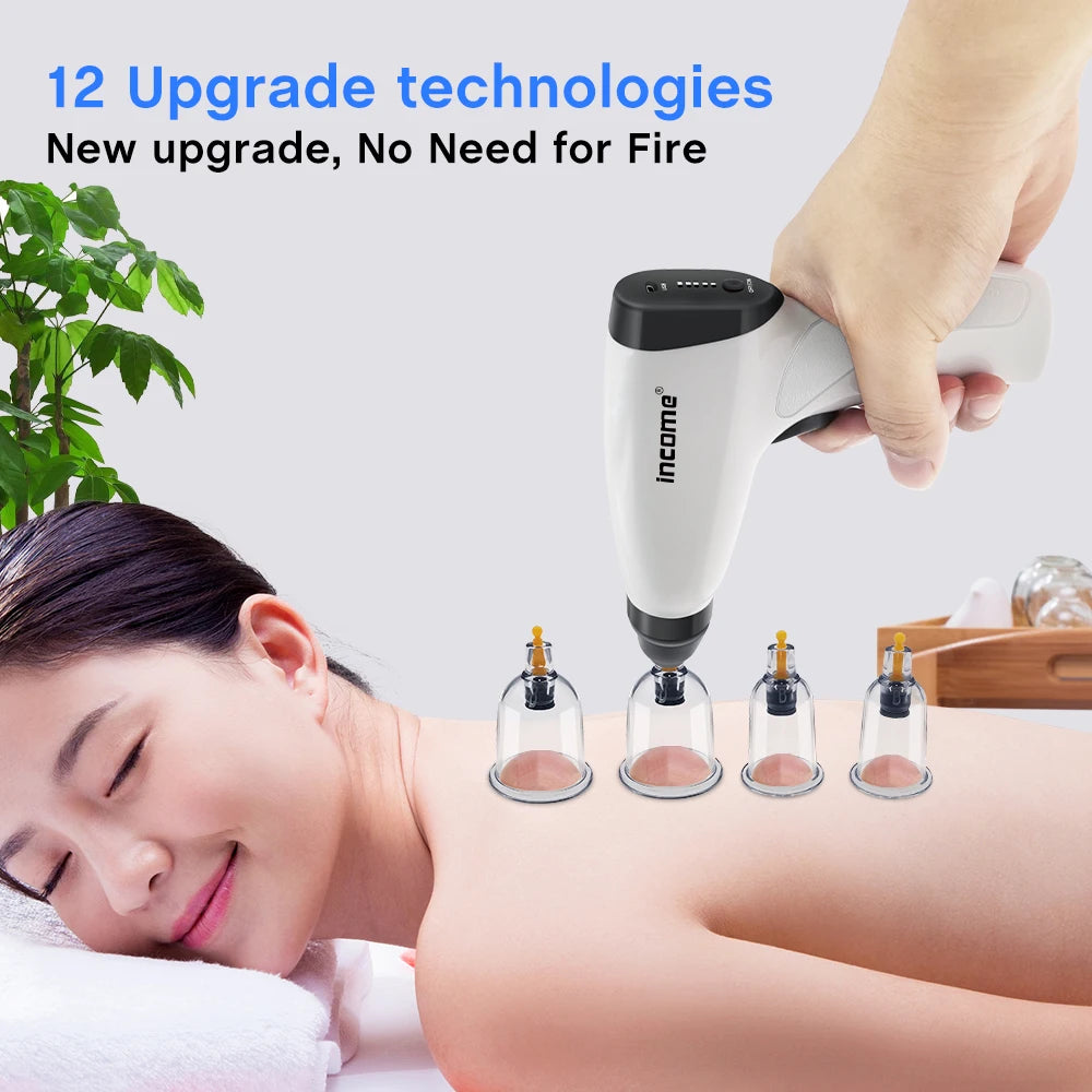 Chinese Medicine Suction Cups Anti Cellulite Electric Bank Vacuum Hijama Cupping Glasses Therapy Physiotherapy Massage Body Jars