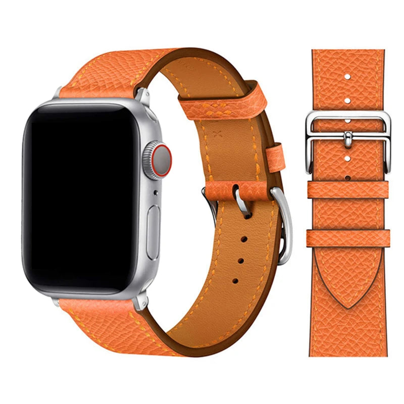 Leather Loop Band for Apple Watch Ultra 49mm 45mm 40mm Sport Strap Wristband Bracelet for IWatch Series 10 9 8 7 6 3se 42mm 46mm