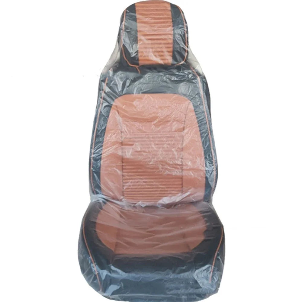 100Pcs Disposable Car Seat Covers Protective Anti-Fouling Waterproof Dustproof Protector Universal Auto Interior Supplies