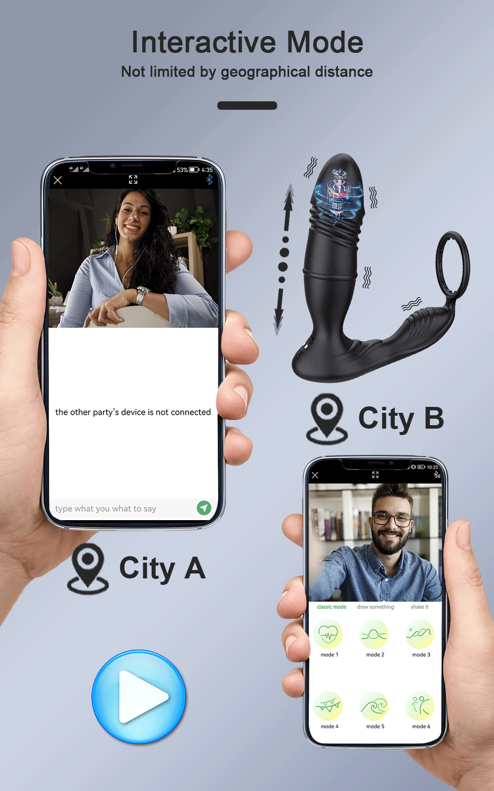 4in1 Thrusting Vibrating Anal Vibrator Prostate Massager Cock Ring Anal Plug G Spot Massager Male Sex Toys for Men Women Couples