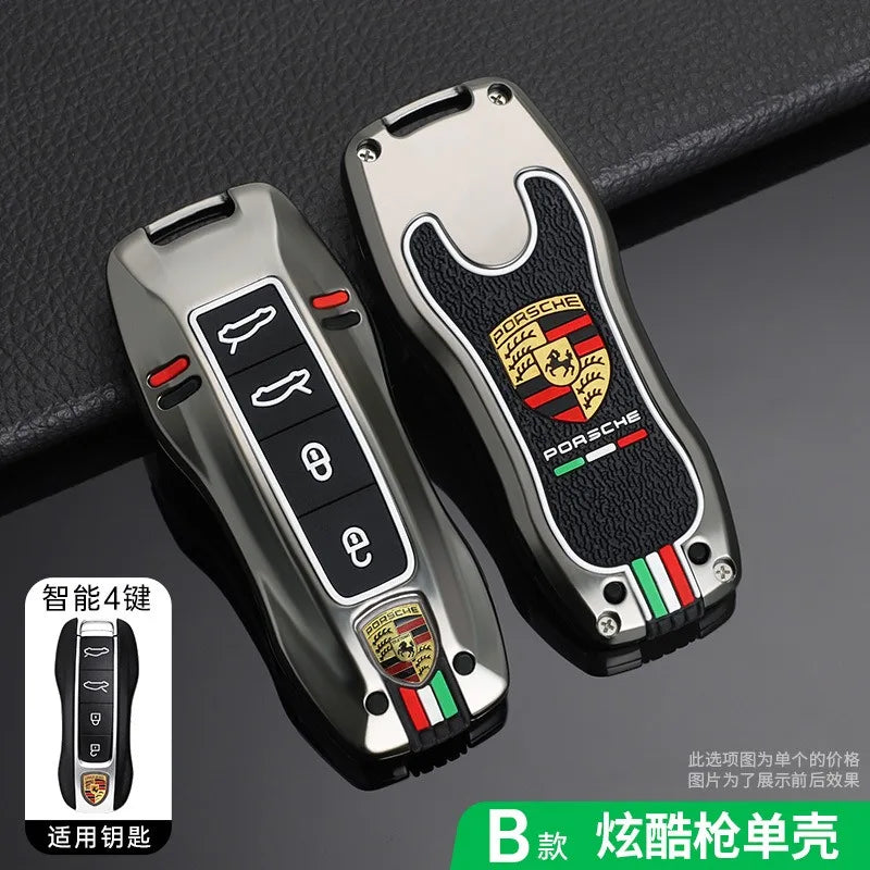 Auto Smart Remote Key Case Cover Protector For Porsche Panamera Carman Macann Bobst Cayenne 911 981 991 970 996 Car Accessories