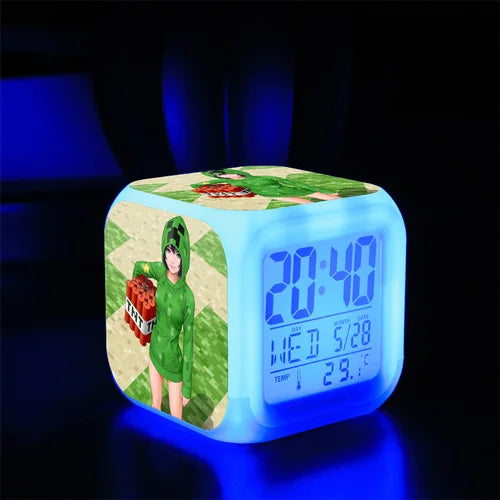 Digital Alarm Clock Battery Electric Game Set Time Alarm Clock Toy Kids Boys Creative Portable Despertador Bedroom Decor Reloj
