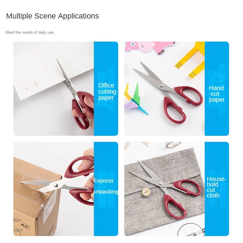 M&G 160mm Red Scissor Office Household Life Scissors Medium Handmade Paper Scissors Office Supplies 1 Piece