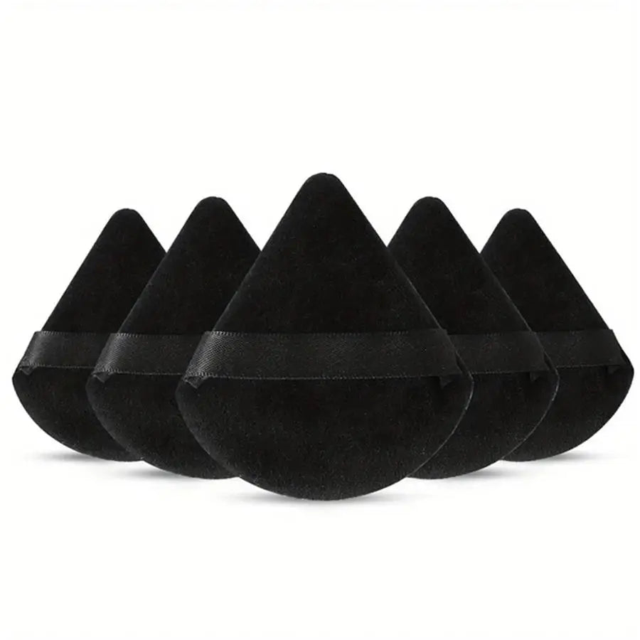 5 pcs new triangular sponge puffs with a soft  skin friendly and delicate makeup feel  suitable for home or travel use
