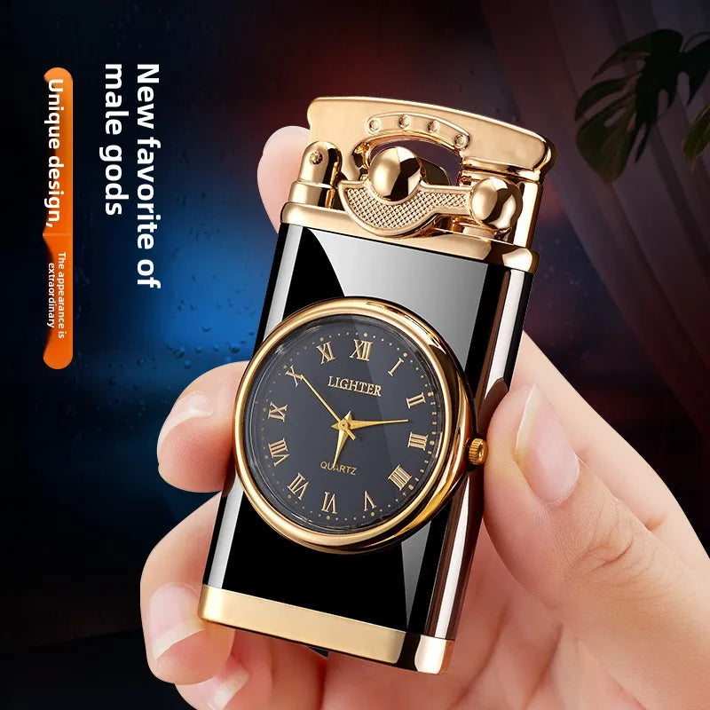 Multifunctional Electronic Watch Lighter Men Creative Gift Watch Lighter Combo Multi Use Trending Gadget