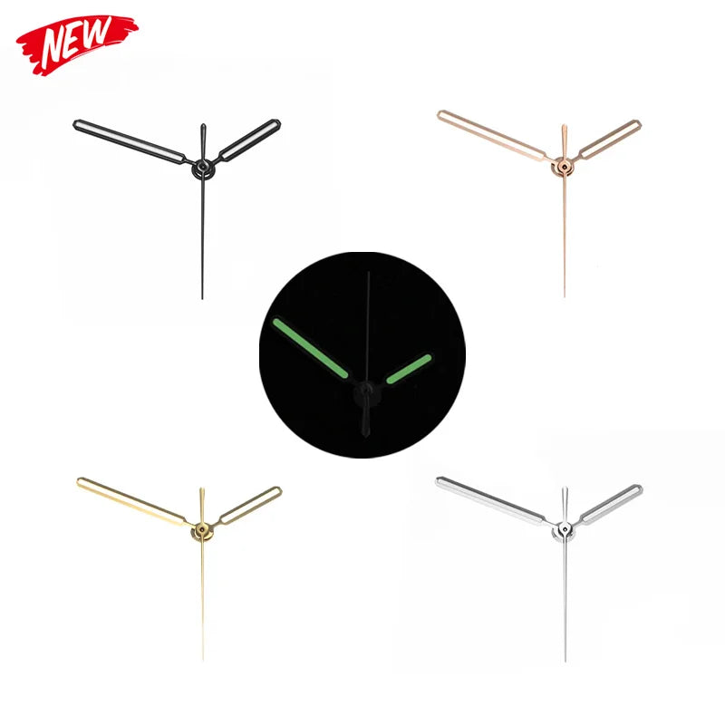 8.5*12.5*12.5mm NH35 Watch Hand for Seiko Nautilus NH35 NH36 Movement Watch Needle Hands Green Lume Silver Vintage Accessories