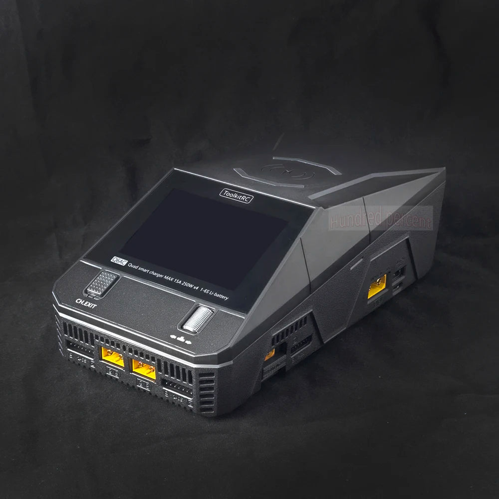 ToolkitRC Q6AC Charger AC 400W/DC 1000W 4CH output Built-in 65W USB A/TYPEC Output ,LiPo, 1-6S，NiMH 1-16S,PB 1-10S Charger IPS