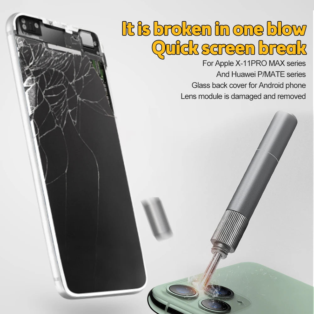 Mobile phone glass back cover blasting pen diamond pen Crack Demolishing Pen fixed-point breaking glass
