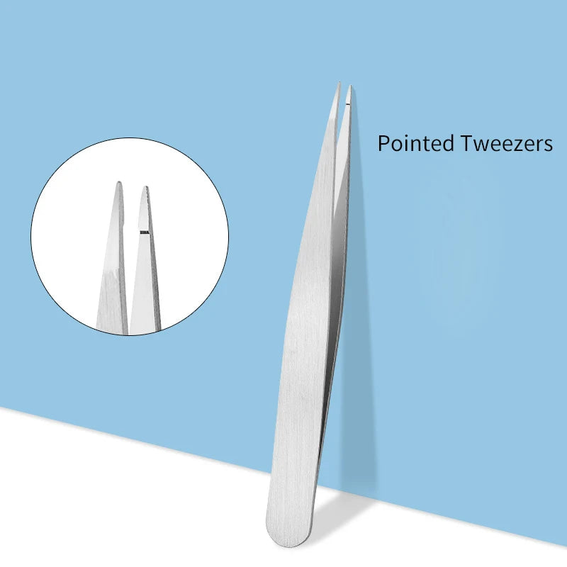 4PCSTweezers Suit-Professional Stainless Steel Eyebrow Tweezers-Very Precise Removal Of Facial Hair, Debris And Endogenous Hair