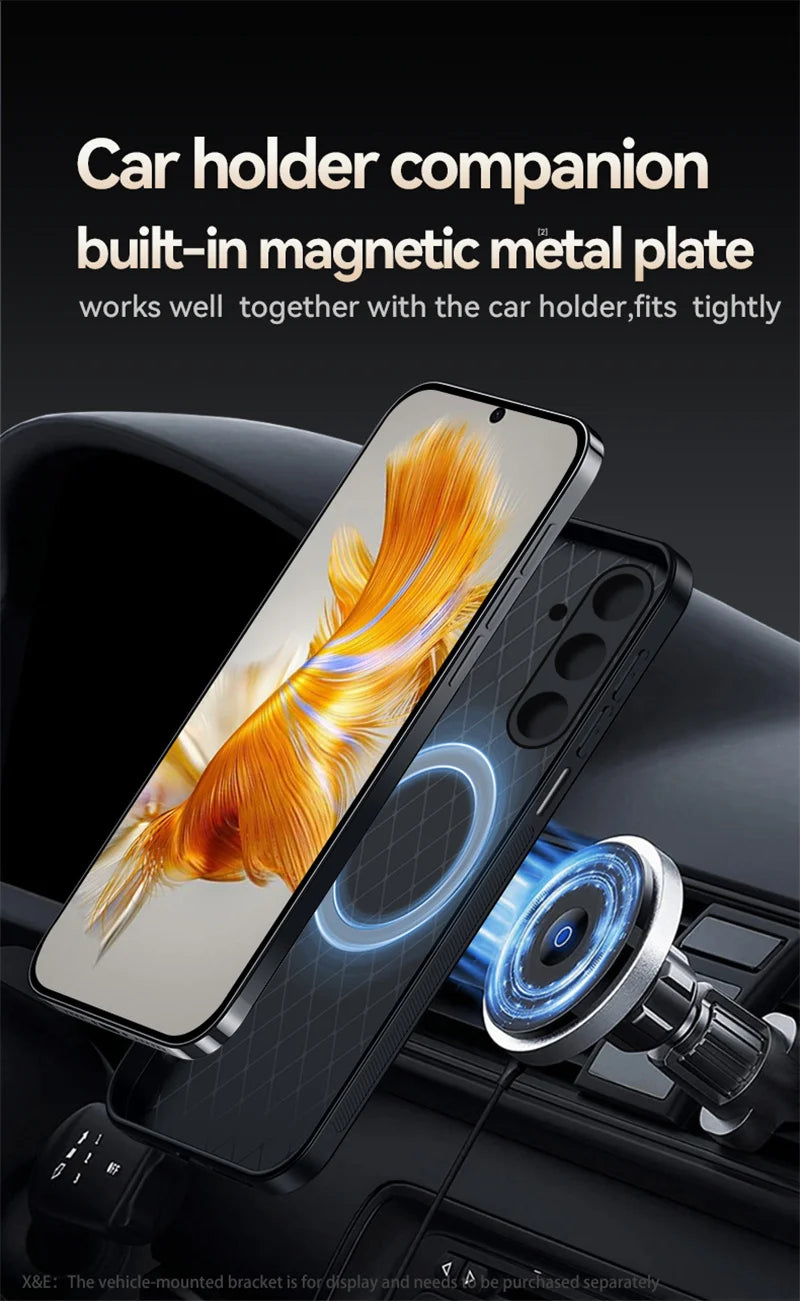 PU Leather Magnetic Case for Samsung Galaxy M35 A16 A36 A56 A15 5G A25 A35 A55 Protective Cover Hard Shell Coque Fundas