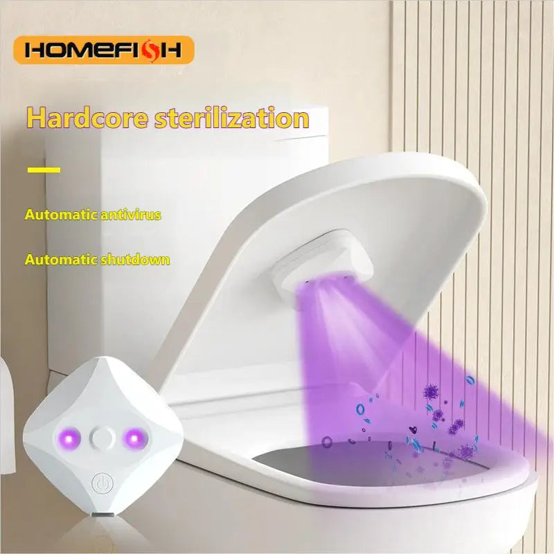 HOMEFISH New Toilet Sterilization Lamp Portable Mini Disinfection Lamp Home USB Charging Sterilizer