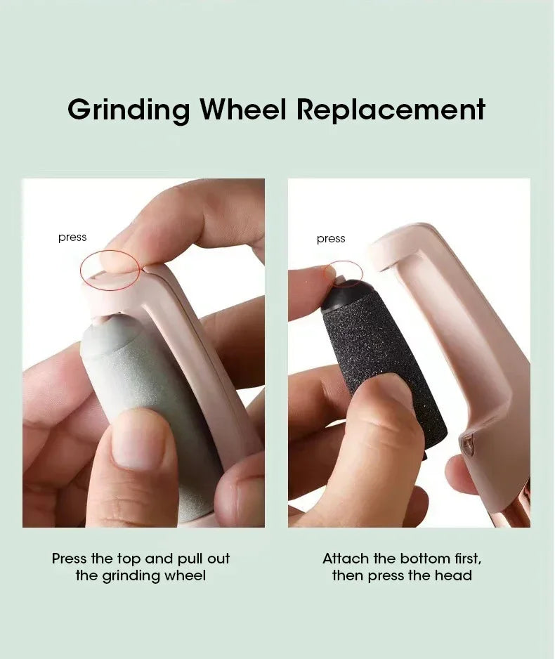 USB Electric Foot File Foot Pedicure Tools Grinder Dead Skin Callus Remover Hard Cracked Remove Callus Rubbing Pedicure FootCare