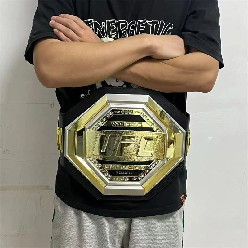 High Quality Boxing Champion Belt Toys Championship Gold Belt Ornaments Occupation Wrestling Gladiator Cosplay BoyBirthday Gift
