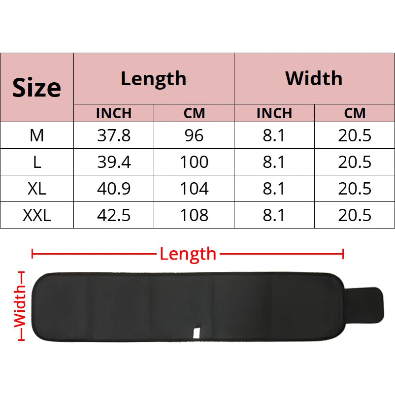 Women Adjustable Fitness Belt Waist Trainer Sweat-absorbent Breathable Sports Body Shaping Fat Burning Girdle Waist Cinchers