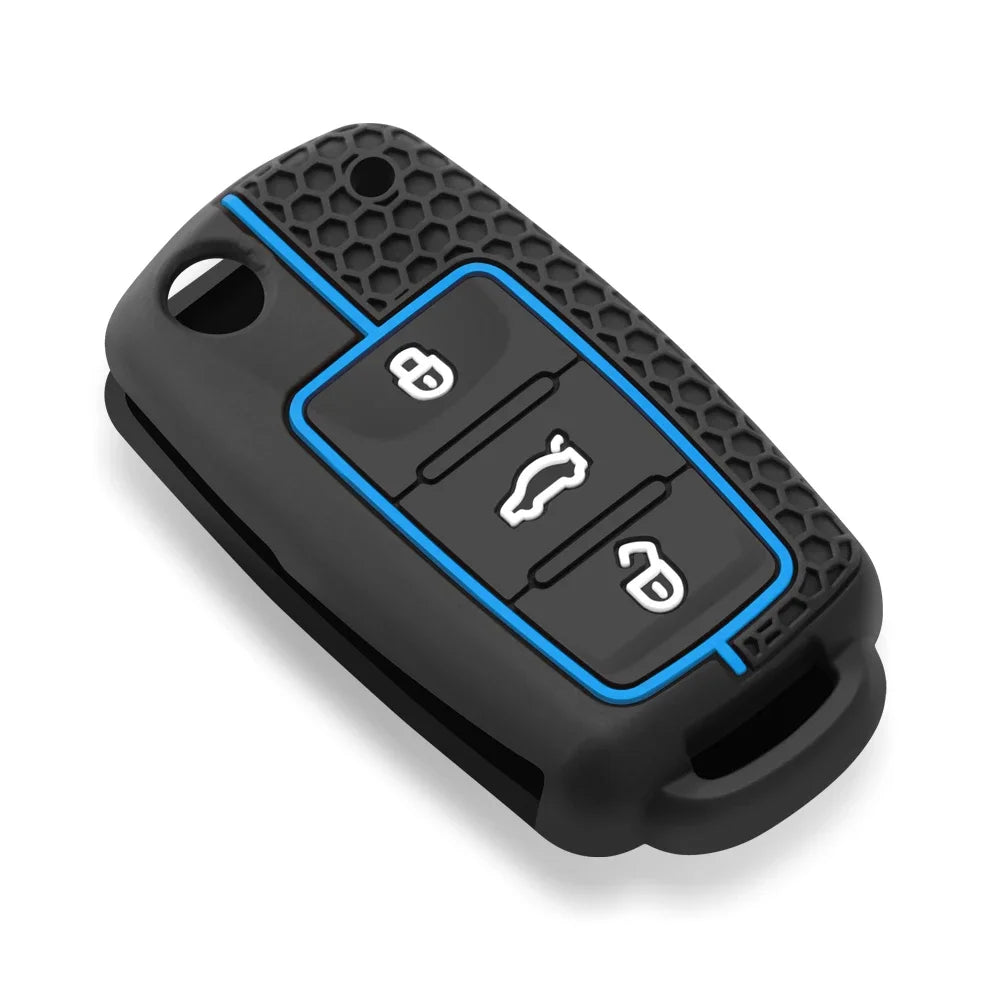 Fashion Silicone Car Key Cover For VW Volkswagen Polo Tiguan Passat B5 B6 B7 Golf 4 5 6 MK6 Jetta Lavida Skoda Octavia Seat