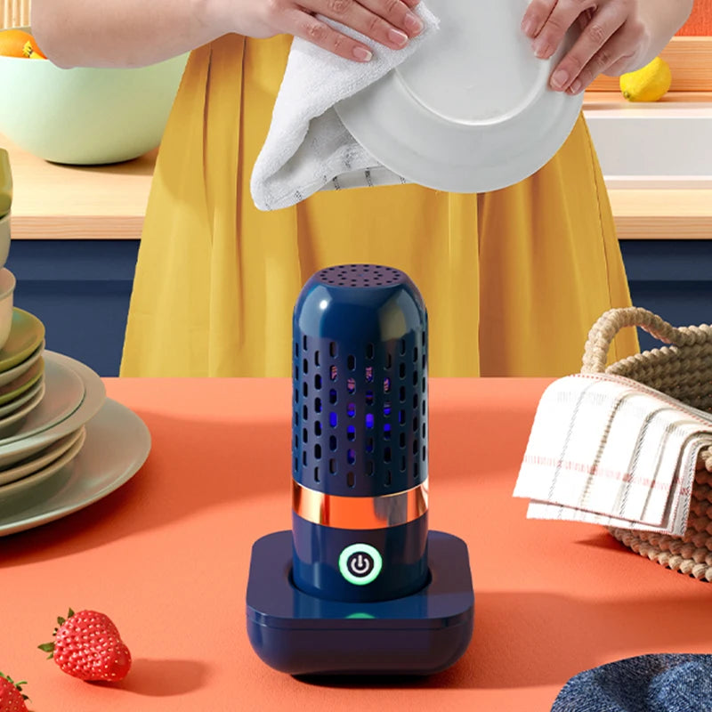 Fruit Vegetable Washing Machine Capsule Shape Wireless Food Purifier Household Pesticide Disinfection Vegetables Cleaner Machine