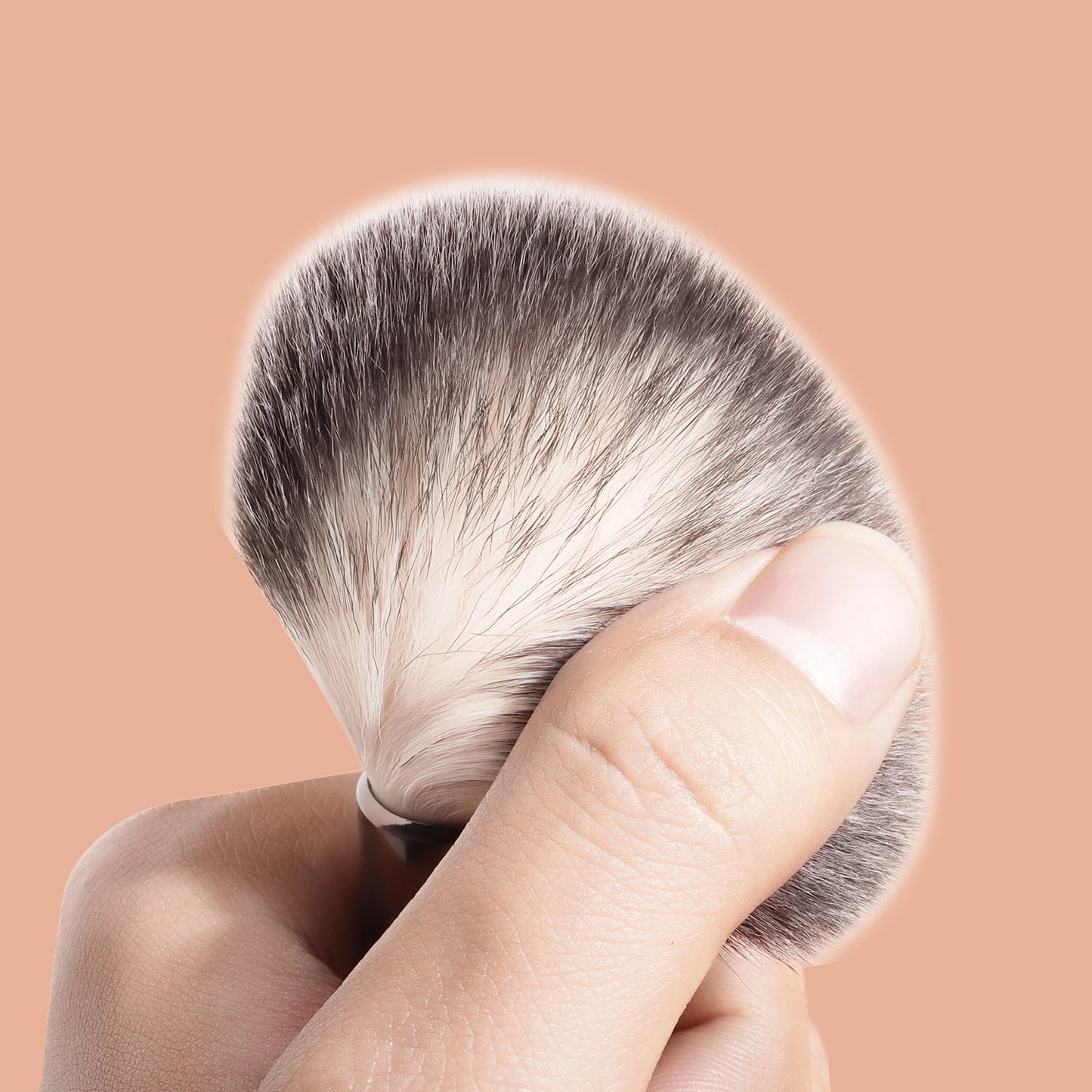 1pc Professional Makeup Brush Includes Dual-Ended Face Brushes Angled Brush Short Handle Foundation Brush