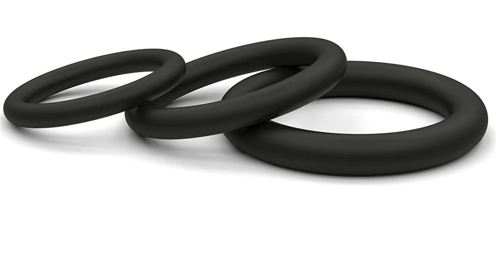 Silicone Penis Ring Set Sex Toys for Men 3 PCS Silicone Luminous Locking Ring Delayed Ejaculation for Men Adult Sex Toys