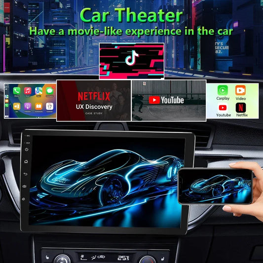 BOSSCAR Car Radio 2Din Android Carplay Universal 7"9"10" Touchscreen Multimedia Video Player Wireless GPS FM MP5 MP4 Autoradio