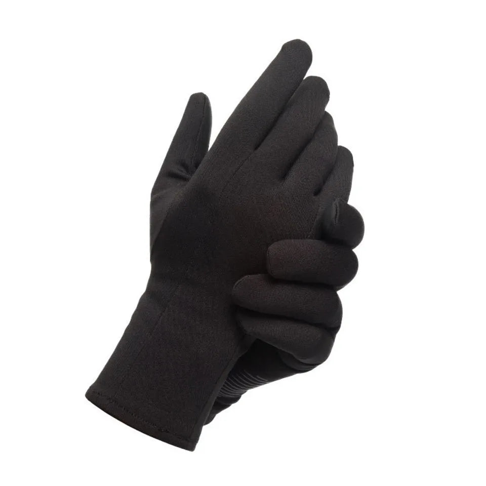 NOFOXO 1Pair Winter Thermal Bike Gloves Touch Screen Water Resistant Windproof Cycling Driving Hiking Skiing Running Men Women