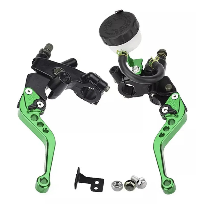 Universal CNC Motorcycle Adjustable Clutch Brake Master Cylinder Reservoir Levers Kit for Yamaha Kawasaki 7/8" 22mm Handlebar